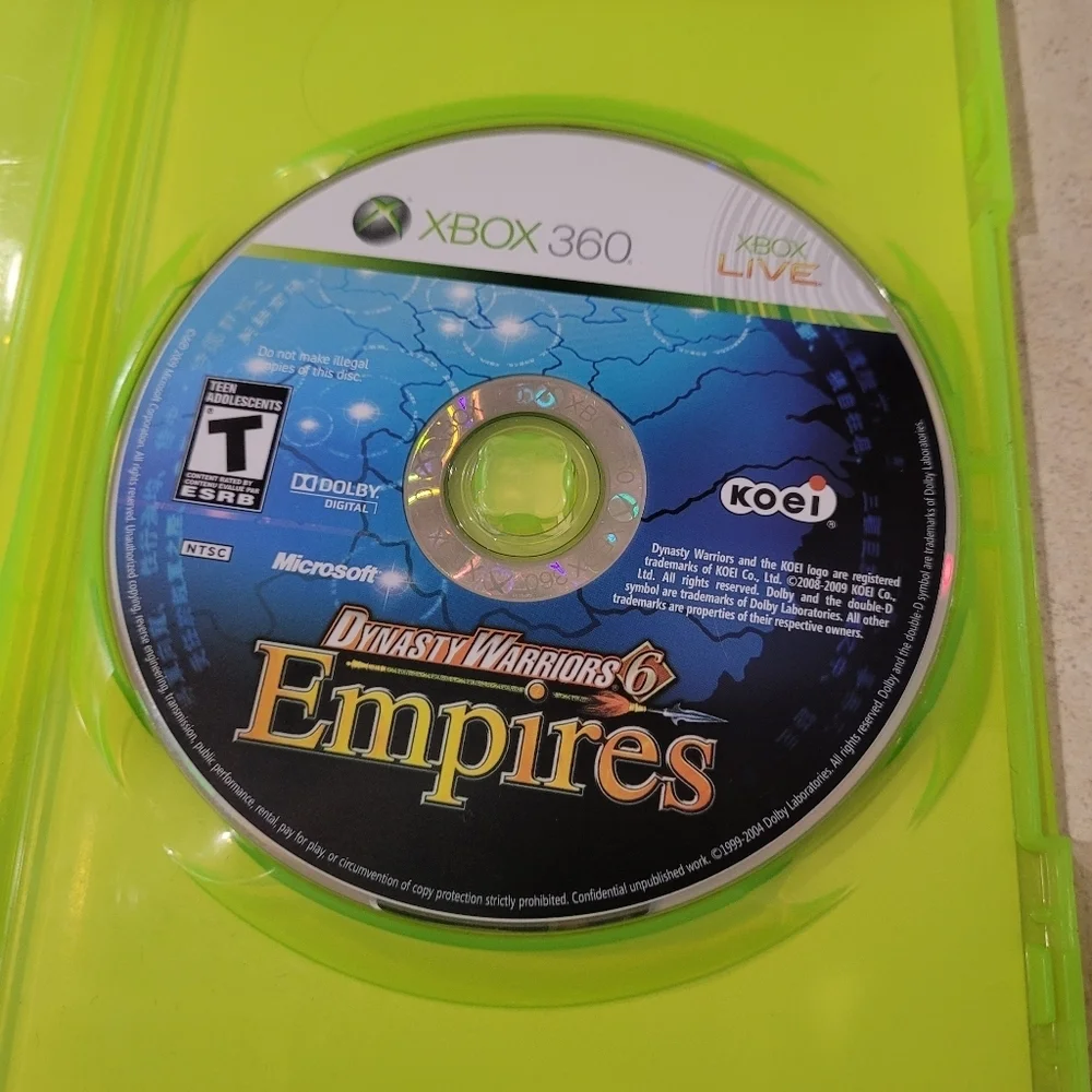 Dynasty Warriors 6 Empires Microsoft Xbox 360, 2009